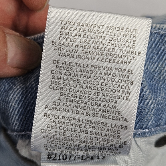 Simple Society butterfly wide leg baggy jeans size 7/ 28 - Picture 10 of 15